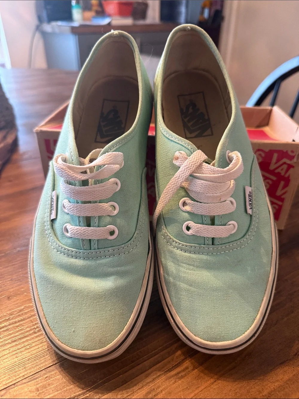 Vans Mint Canvas Low-Top Sneakers
